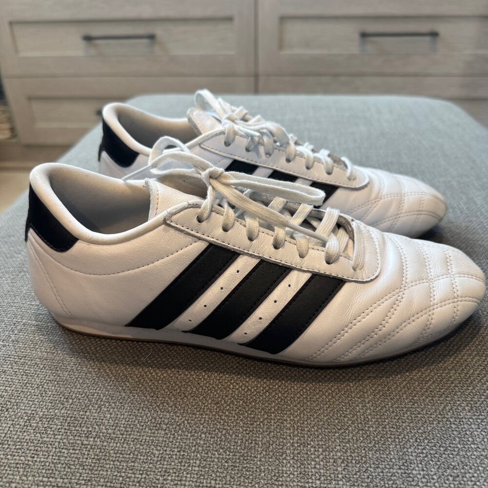 adidas White Black Classic Leather Sneakers